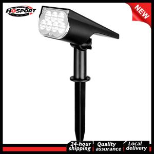 【HOSPORT】 High Efficiency Solar Spot Lights Waterproof for Outdoor Garden and Landscape Lighting
