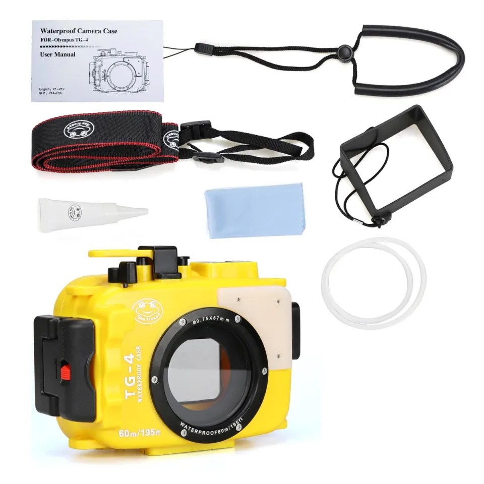 Seafrogs For Olympus TG4 /TG3 Plastic Waterproof 60M/195ft Camera