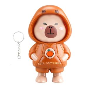 Capybaras Keychain Car Key Holder Backpack Charm Bag Pendant Plastic Texture Purse Decoration Suitable for All Ages