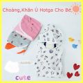 [HCM]KHĂN QUẤN CHO BÉ KHĂN CHOÀNG CÓ NÓN CHO BÉ SƠ SINH HOTGA (khăn ủ bé cotton mềm mại). 