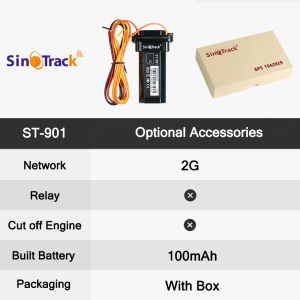 SinoTrack Mini Waterproof GPS tracker ST-901 Original For Car Motorcycle Bike Vehicle Locator Tracking Device Real time With online FREE APP