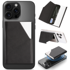 new Aluminium Alloy Magnetic mobile  Wallet  card holder kick stand For Magsafe Iphone17 16 15 14 13 12 Air Plus Pro Max Samsung hot