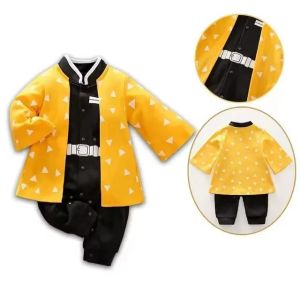 0-18 Months Anime Baby Rompers Newborn Cosplay Costume Infant Cotton Clothes Boys Girls Kids Outfit2026