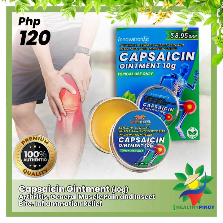 1HealthyPinoy Capsaicin Ointment 10g Anti Arthritis Joint Wrist Finger