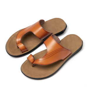 QBELY new summer style of flip-flops for men featuring soft-soled flip-flops and dual-purpose outdoor casual beach