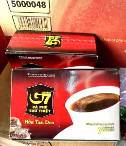 CÀ PHÊ TRUNG NGUYÊN G7 không đường hộp 30G (15 gói x 2g)