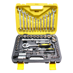 KEELAT 61Pcs Ratchet Wrench Set (50HRC) DIY Tools Screwdrivers Hex Drive Durable Hardened Steel