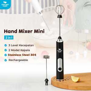 READY One Two Cups Hand Mixer Elektrik Alat Pengaduk Pengocok Minuman Telur Otomatis 2in1 HM23