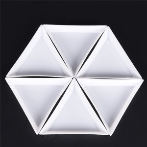 Salime 10pcs Equilateral Triangle Plate For Jewelry Beads Storage Environmental plastic