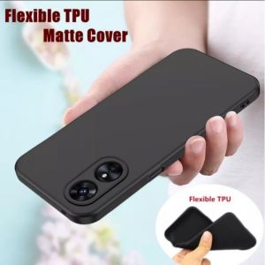 Soft Case Full Black Matte Premium OPPO A60 A79 5G A18/ A38/ A98 5G/ A58 4G/ A78 A17K A17 A77s A16 A16E A16K A15 A15s A12 A7 A3S A5s A11K A5 2020 A9 Silikon SLIM Mate Hitam/Kondom Protecth Camera/Kamera Lens Silkone Softcase Matte SE S E A77 A5 A3 K NFC