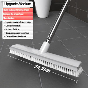 【1-3 Days Delivery】2 in1 Floor Scrub Brush Cleaning Brush With Adjustable Long Handle Multifunctional Push Broom Clean