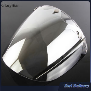 GloryStar Universal Wear-resistant Anti-scratch Motorcycle Helmet Lens 3-snap Flip Up Visor Shield Lens Windproof Retro Open Face Lens