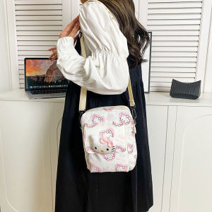 Christmas Gift Halloween Sanrio Children Leisure Shoulder Bag Kawaii Hello Kitty Anime Fashion Summer Student Versatile Storage Mobile Phone Zero Wallet