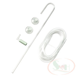 Đầu sủi co2 OEM gốm mini siêu mịn chữ L thanh acrylic co2 bể thủy sinh cá tép cảnh biển store