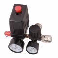 Air Compressor Control Valve 220V 380V Pressure Switch 4 Holes for Replacement. 