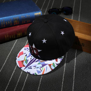 Terbaru Topi Snapback Hip Hop Distro Dewasa Bordir Bintang Premium / Topi Visor Datar Pria Wanita High Style