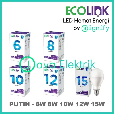 ECOLINK Bohlam LED Hemat Energi Putih E27 4W/5W/7W/9W/11W/15W/19W - Signify