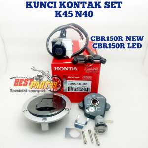 kunci  kontak set honda cbr150r k45 n40 kontak plus jok tutup tangki komplit cbr150 r kualitas original ori asli kunci konta 1 set full set lengkap  PENGUNCI KEAMANAN AHM KEYSET KUNCI SET 1 SET 1SET LENGKAP KOMPLIT FULL SET 1 PAKET KONCI KEY SET AHM