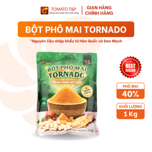 Bột Phô Mai Tornado dùng để lắc khoai tây chiên sốt phô mai pudding phô mai - Gói 1kg - Tomato T&P