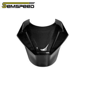 SEMSPEED Motorcycle Carbon Fiber Front Fuel Gas Oil Tank Cover Fairing Guard For CFMOTO 675SR 2024-2026