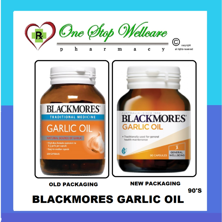 BLACKMORES GARLIC OIL (OLD / NEW) 90'S (EXP09/2025) Lazada
