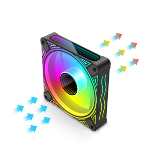 High Airflows 120mm ARGB Computer Case Cooling Fan With PWM Technology And Quiet Operation For PC Computer Builders