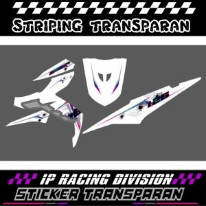STIKER UV striping sticker xeon gt 125 motif rainbow transparan custame VIRAL KEREN PREMIUM TRANSAPARANT
