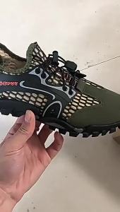 MenS Summer Mesh Casual Wading Shoes Soft Sole Outdoor Large Size Hiking Shoes Breathable Stream Wading Shoes