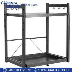 Drawer Oven Storage Rack Multi-Purpose Microwave Oven Storage Rack Household Countertop Organizer Kitchen Accessories