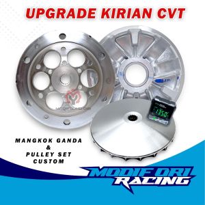 MIO J-Mangkok Ganda Custom-Pulley Bubut X ride 115-Soul gt 115-custom - MIO J