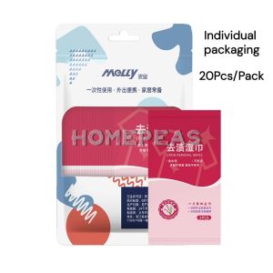 Homepeas® Clothing Cleaning Wipes Removing Oil & Dirt Disposable Wet Wipes Portable Individual Packaging