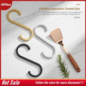 【COD】🔥🔥🔥 10Pcs Aluminium Alloy S Shaped Hooks Durable Kitchen Rail Hanger Closet Storage for Pots and Pans Organization