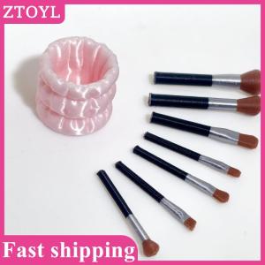 ZTOYL💝 1 Set Doll Accessories Toys 1 12 Dollhouse Miniature Simulation Makeup Brush Pen Holder Model Ornament Scene Decoration