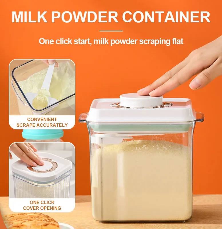 Portable Milk Powder Can Food Storage Box Milk Powder Container