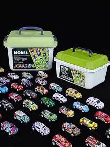 Mini Alloy Pull-Back Toy Cars – Model Vehicle Set with Storage for Kids 30pcs+