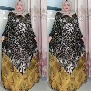 Storjoan Motif 2 - Pakaian Wanita Gamis Tali Samping Kanan Kiri Rayon Twill Busui