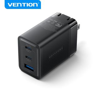 Vention 65W GaN 3 Port USB Type C Sạc Nhanh 4.0 3.0 PD USB Charger for iPhone 15 14 13 Pro Max Samsung S23 S22 HUAWEI