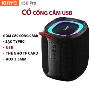 (40W) Loa Bluetooth Không Dây KINYO K50 Pro Âm Lượng Lớn Chống Nước IPX7