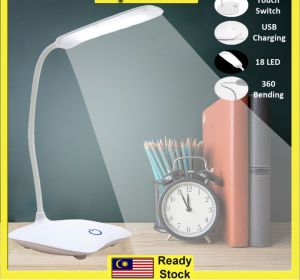 LED Clip Wireless Table Lamp Study 3 Modes Touch Rechargeable Reading Desk Lamp USB Table Light小夜灯 桌灯