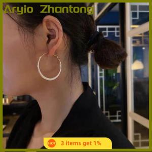 Aryio 1Pair Girl Fashion Earrings Drop Glaze Earrings Exaggerated Circle Earrings Womens High-end French Temperament Hoop Earrings
