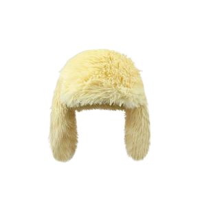 NOVELLEO Solid Color Rabbit Ears Beanies Coldproof Bunny Ear Protection Hat Lovely Warm Plush Pullover Cap Women