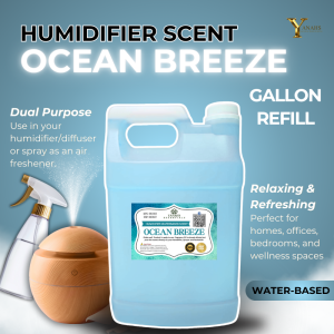 Ocean Breeze Scent 1 Gallon Water Based Essential Oil Fragrance for Humidifier Air Freshener & Linen Spray