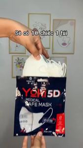 [SET 50 Cái] Khẩu trang 5D  Yoki 4 lớp kháng khuẩn siêu dày khẩu trang chống nắng cao cấp