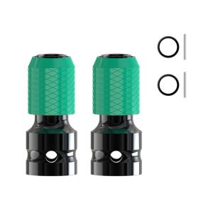 Heavy Duty Socket Adapter for Power Tool Featuring Recessed Quadrilateral Design and Ergonomic Grip Secure Connection