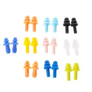 1Pair Silicone Earplugs Ear Plugs for Women Men Sleeping Noise Cancelling Sound Reducer Travel Sleep
