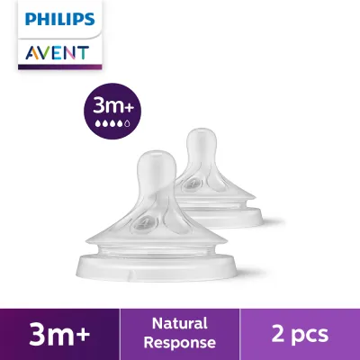 Philips AVENT 3m+ Natural Response Flow 4 Nipples 2-pack
