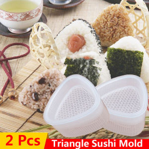 [YESPERY] 2Pcs Triangle Sushi Mold DIY Sushi Mold Onigiri Rice Ball Food Press Triangular Sushi Maker Mold Sushi Kit Japanese Kitchen Bento Accessories #1