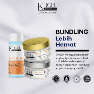 D. KJOEL Paket Bundling Brightening Day Cream + Night Cream + Toner Wajah - BPOM