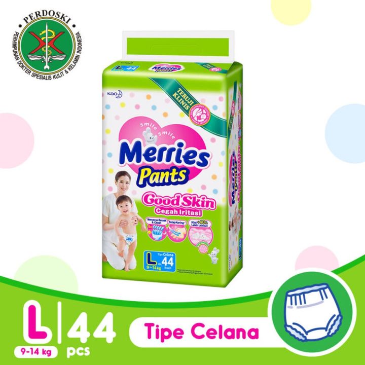 Merries Good Skin L44 - Merries Popok Celana L 44 | Lazada Indonesia