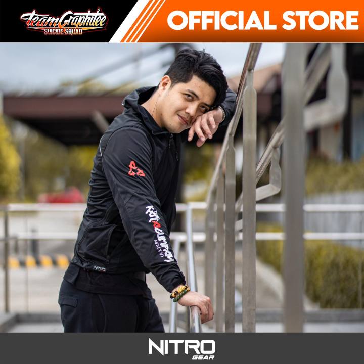 TEAM KATAGUMPAY X NITRO F1 Stretch Air Riding Jacket (Black/Red)